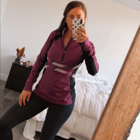 lululemon athletica Tops - Purple Lululemon Run 1/2 zip